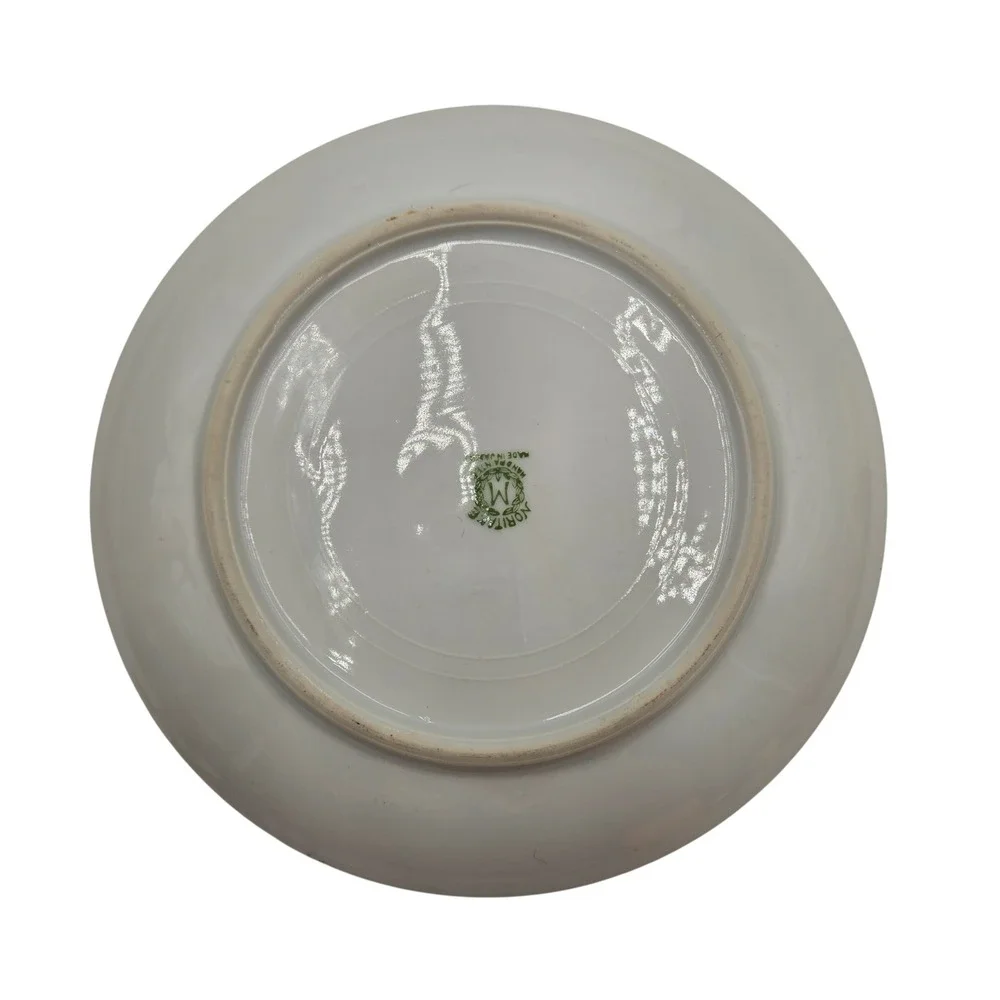 Vintage Noritake Hand Painted Lusterware Cottage Landscape Plates Set of 6 Japan